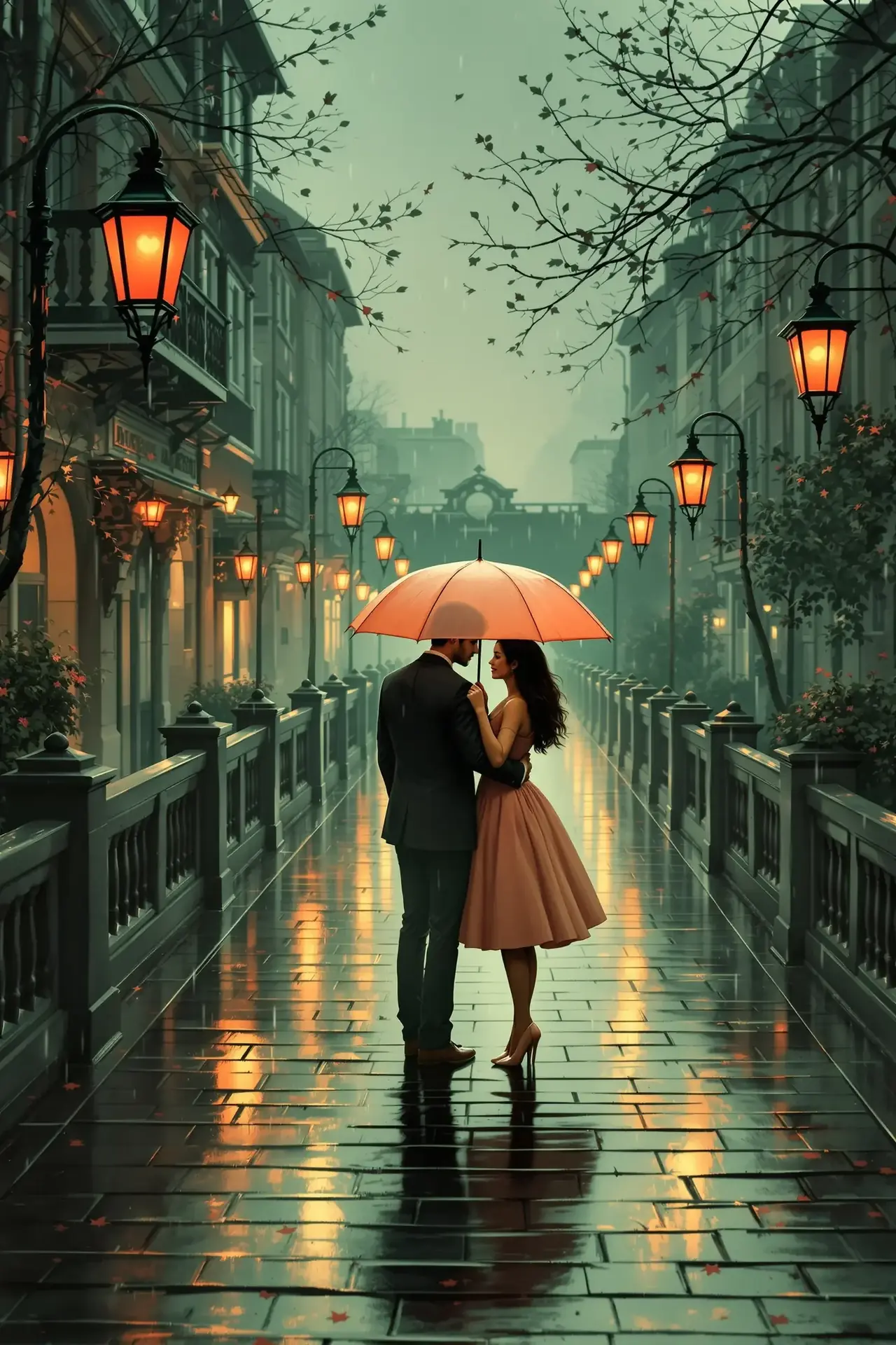 晚见青山:他在雨里等了十年 - ai短剧 晚见青山:他在雨里等了十年竖屏短剧封面,甜宠题材